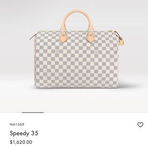 Authentic Louis Vuitton azur speedy 35